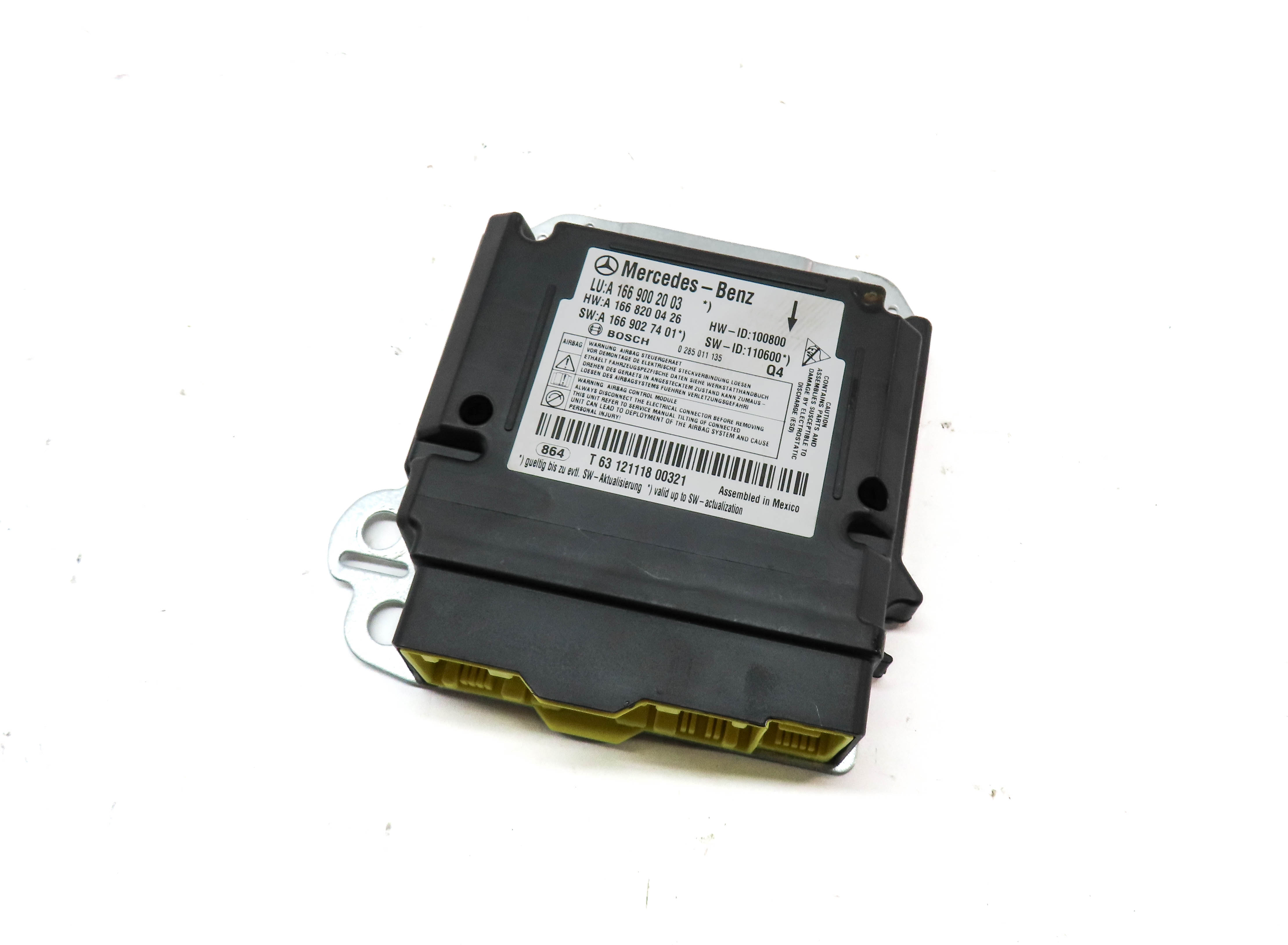 12-15 MERCEDES G550 G63 GL350 GL450 GL550 ML350 ML550 (X166 W166) SRS BAG MODULE — exact item pictured